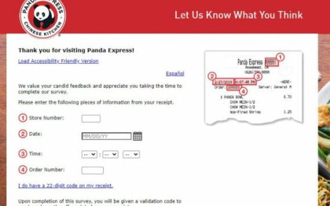 Taking the Panda Express Feedback Survey